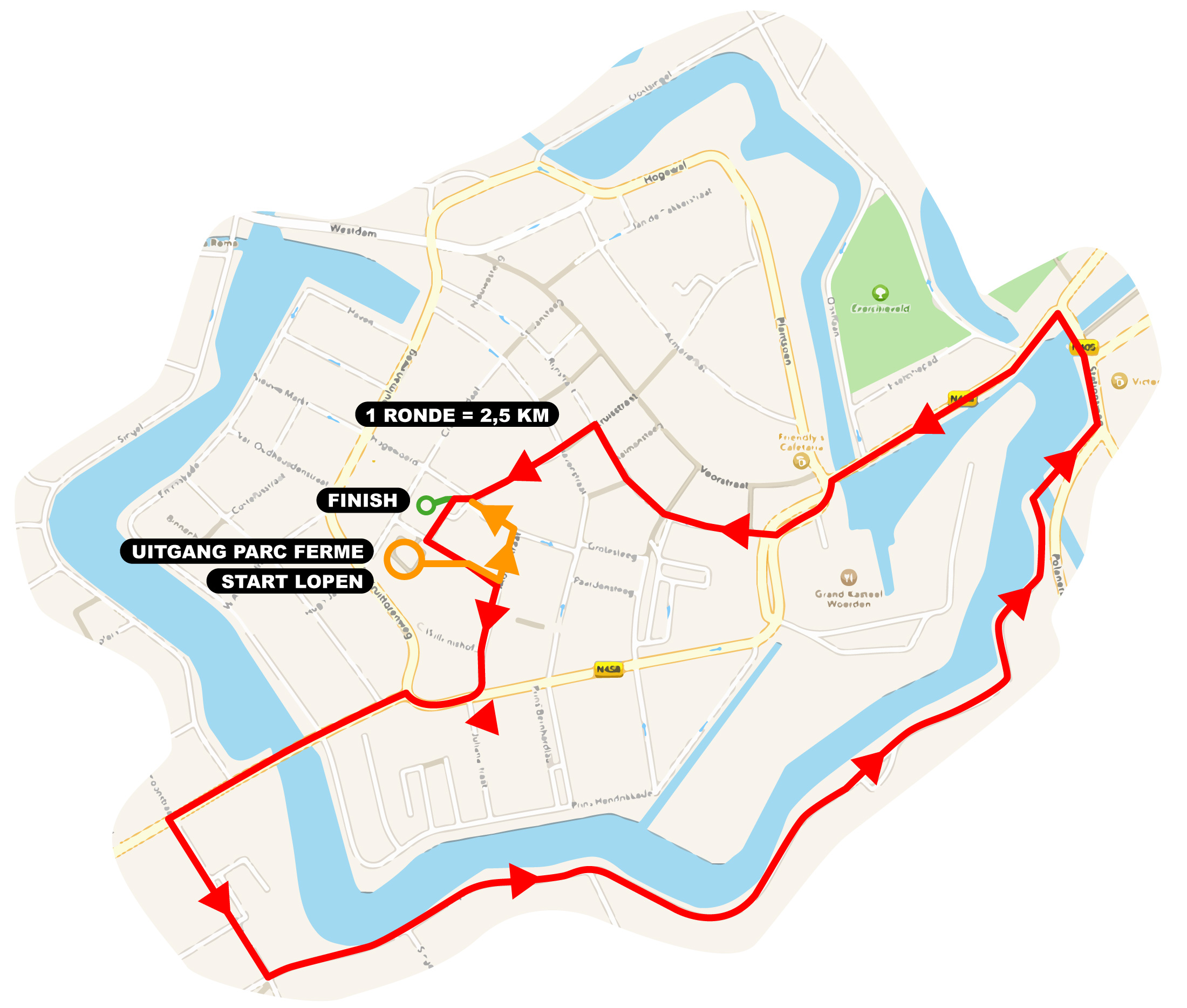 loopparcours Triathlon Woerden